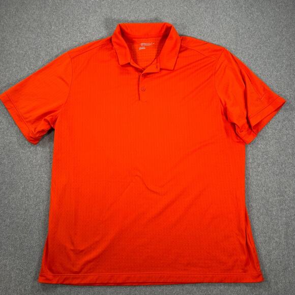 Nike Golf Dri Fit Polo Men's 2XL Tour Performance Orange Short Sleeve Collared - Picture 1 of 8